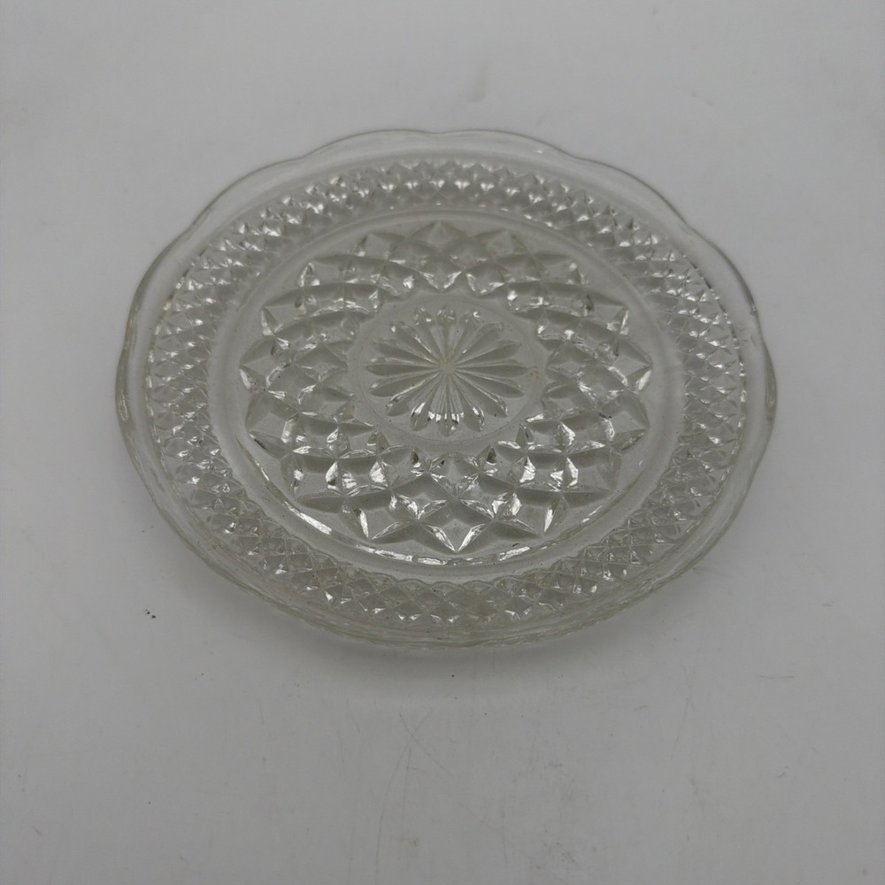 Anchor Hocking Wexford Clear Glass Saucer Plate.
